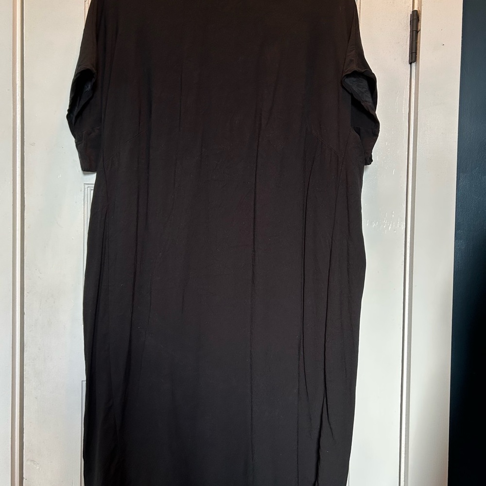 Universal Standard Black Shift Dress with pockets